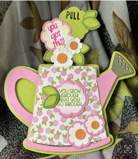 You got this! 
Interactive watering can fold-it with motivational message 
Keywords: Motivation interactive plants-are-your-friends