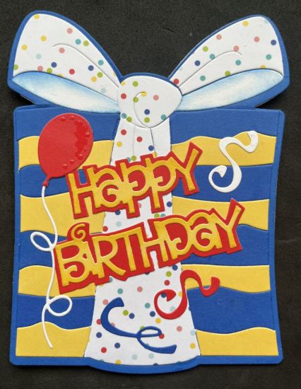 Present fold-it
Birthday card 
Keywords: Present gift fold-it