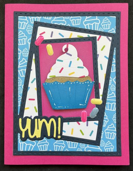 Cupcake in a tilted frame
Cupcake delight in tilted rectangle frame
Keywords: Tilted rectangles frame cupcake yum