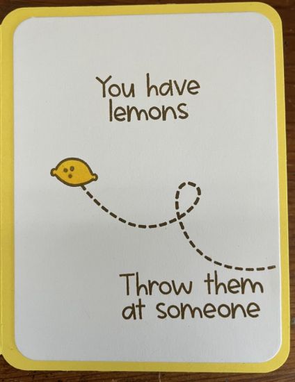 inside of lemon tree card
This is the inside of the lemon tree card. 
Keywords: lemon throw