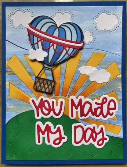 You made my day Heart Air Balloon
A Heart shaped hot air balloon on the Cloud A2 Tri-Background 
Keywords: heart balloon background cloud