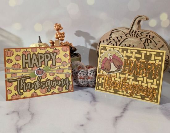 Happy Thanksgiving
The Thanksgiving is Cheerful Thanksgiving.  Not sure where/what the Happy is.
Keywords: turkeypudgie8 BackgroundDies Cheerful Thanksgiving word die