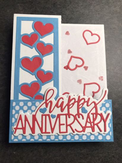 Keywords: Z Fold Anniversary Card