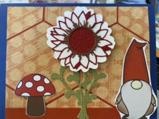 30 second card in less than 5 minutes 
I used the sunflower class dies with paper pad cut outs. 
