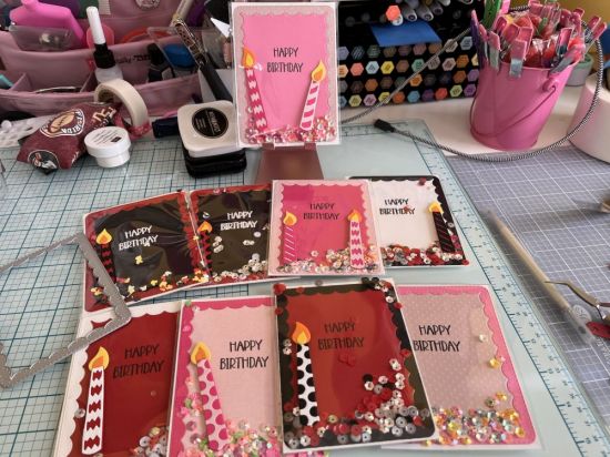 Card front shaker birthday cards
Keywords: Card front Shaker