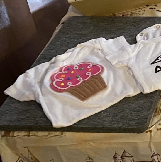 Felt Cupcake Onesie 
