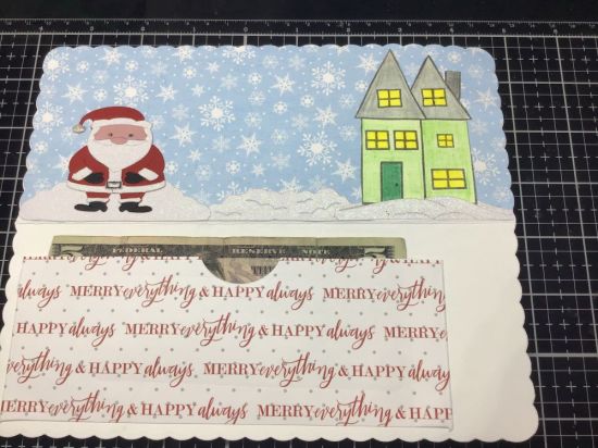 Inside Season greetings sleigh
