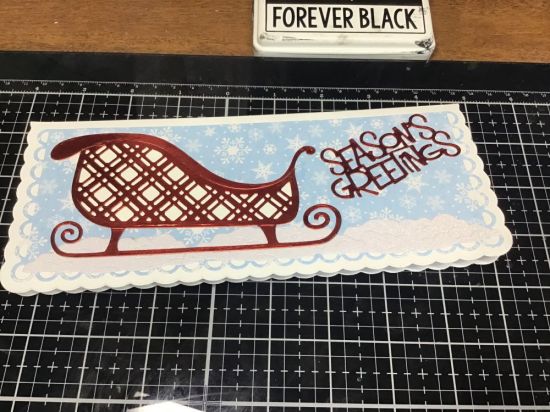Season greetings Sleigh 
