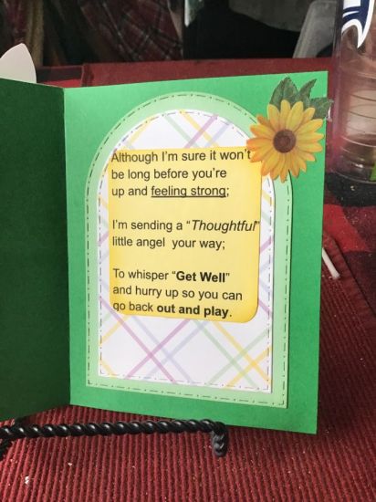Get well Angel. Inside 
Keywords: Get well