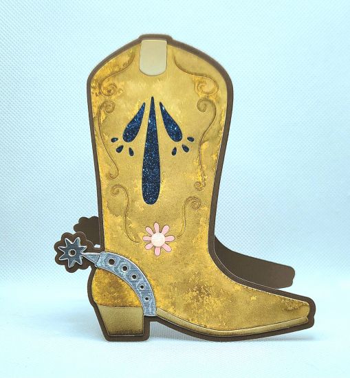 cowboy boot fold it die set
