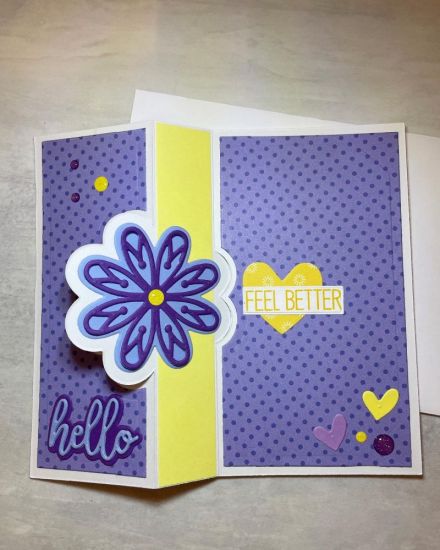 Inside of card
Keywords: Flower, feel better soon,