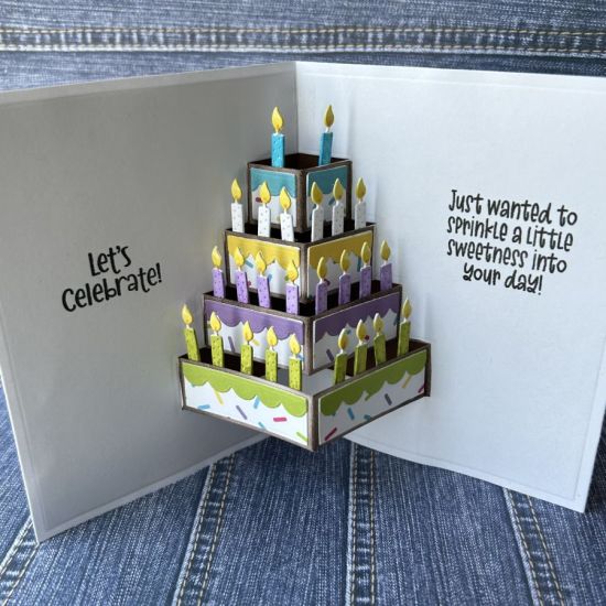 Inside of Card-Pop Up Cake
birthday card
Keywords: pop-up cake birthday wish candles