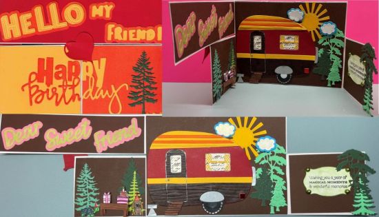 Episode 161-Card
Keywords: Camper Fold-It, Birthday Special Kit Stamps and Dies, 3D Ink, Hello My Friend Word Die, Dear Sweet Friend Die Cut