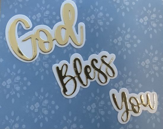 God Bless You
A simple card for a sick friend
