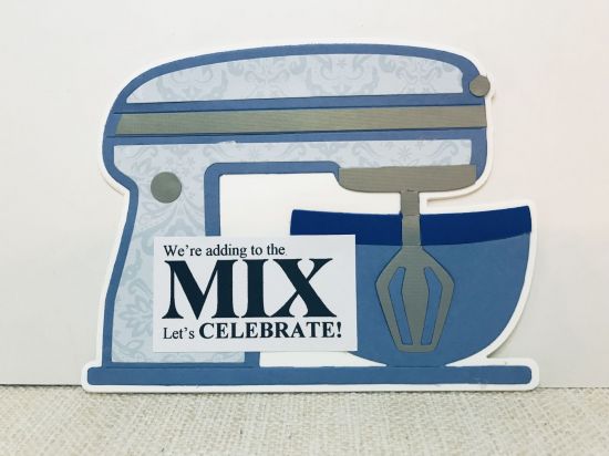 Mixer Wedding Shower Invitation
Wording is Computer Journaled
