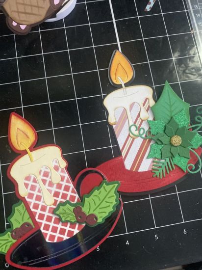 Christmas candle
Holiday card
