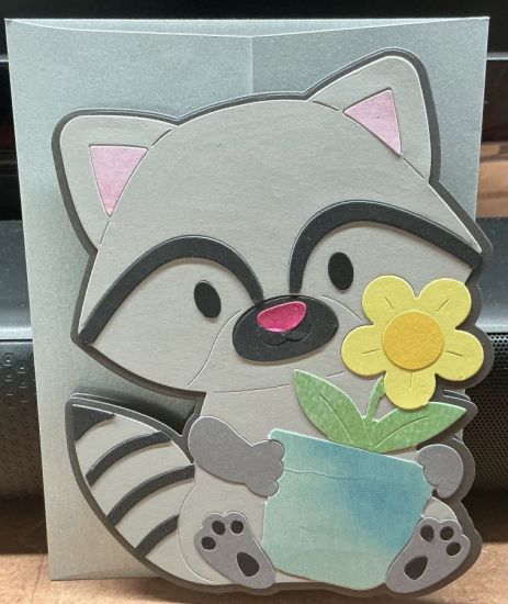 Raccoon with Plant Fold-It
Keywords: Raccoon with Plant