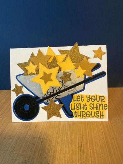 Let your Light Shine
Wheelbarrow of stars
Keywords: Wheelbarrow fold it, Stars stamp set
