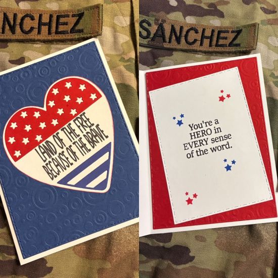 Memorial Day card for my husband, thanking him for his service.
